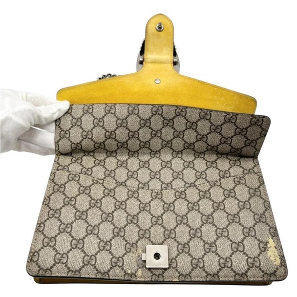 Gucci Beige and Yellow Shoulder Bag - Picture 9 of 16